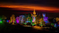 Nachthimmel über Schloss Drachenburg von Andre Hansmann