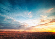 Dusk over the field von sonnengott