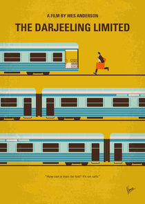 No800 My The Darjeeling Limited minimal movie poster von chungkong