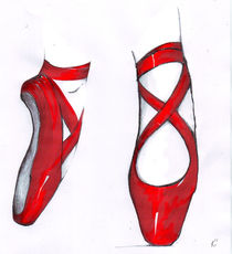 red shoes by Kiki de Kock