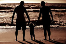 Familie am Strand von Maik Harker