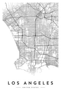 LOS ANGELES CITY MAP von nordik