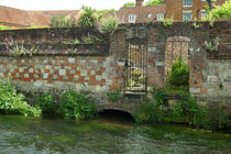 Garden wall at the river von Sabine Radtke