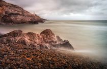 Calm waters at Bracelet Bay by Leighton Collins