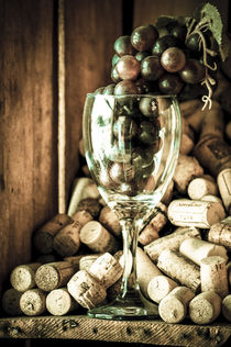 Wine and grapes von freudexplicabh