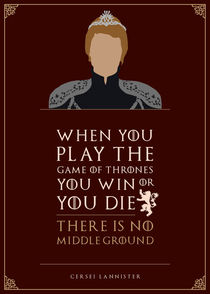 Cersei Lannister - Minimalist Quote Poster von mequem design