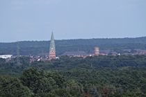 Lüneburg von oben: St. Johanniskirche und der Wasserturm; 07.08.2017 von Anja  Bagunk