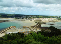 View on Marazion from St. Michales Mount in Cornwall von Sabine Radtke