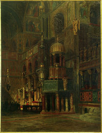 Venedig, S.Marco, innen, Querhaus / Gemälde von R. von Hagn von klassik art