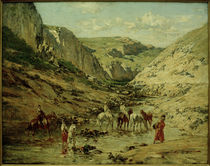 V.Huguet, Algerische Landschaft von klassik art