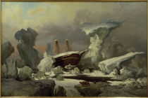 A.Becker, Arktische Landschaft mit Schiff von klassik art