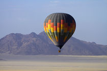 Aerial view of Hot air balloon over Namib Desert, near Sesri... by Danita Delimont