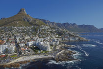 Aerial view of Apartments and beach, Sea Point, Lion's Head,... by Danita Delimont