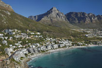 Aerial view of Luxury apartments, Clifton Beach, and Table M... by Danita Delimont