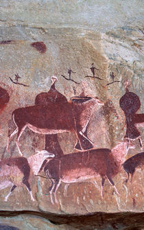 San, Bushman rock art, uKhahlamba / Drakensberg Park, KwaZul... by Danita Delimont