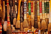Chinese Colorful Souvenir Ink Brushes Beijing, China by Danita Delimont