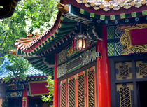Ancient Roofs Pavilions Lantern Wong Tai Sin Good Fortune Ta... von Danita Delimont