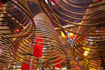 Spiral Incense sticks at Man Mo Temple or Man Mo Miu is a Ca... by Danita Delimont