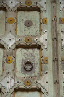 Detail of a wooden door, Mehrangarh Fort, Jodhpur, Rajasthan, India. von Danita Delimont