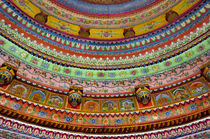 Painted ceiling of Shree Laxmi Narihan Ji Hindu Temple, Jaip... von Danita Delimont