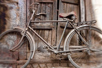 Bicycle in doorway, Jodhpur, Rajasthan, India von Danita Delimont