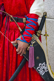 Close up of a Guard at the Ceremonial changing of the guard,... von Danita Delimont