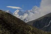 The Everest Base Camp Trail snakes along the Khumbu Valley. by Danita Delimont