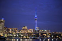 Looking across the Waitemata Harbor and the Sky Tower from t... by Danita Delimont