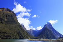 Milford Sound on the South Island of New Zealand is famous f... von Danita Delimont