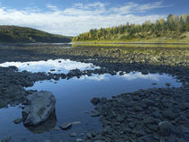 Rocky shoreline of the Saint John River, New Brunswick by Danita Delimont