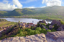 Durnstein, Austria, Wachau Valley, Danube River von Danita Delimont