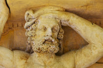 Male statue at entrance to Tribunal de Commerce building in ... von Danita Delimont