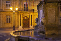 Fountain and front facade of Hotel de Ville at Place de l'Ho... von Danita Delimont