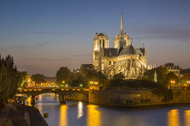 Cathedral Notre Dame along the banks of River Seine, Paris, France von Danita Delimont