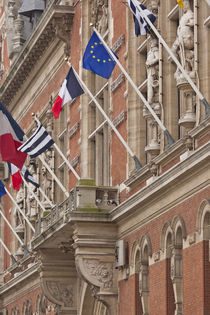 France, Nord, French Flanders, Dunkerque, town hall. by Danita Delimont