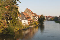 Little Venice and River Regnitz in Bamberg, Germany. von Danita Delimont