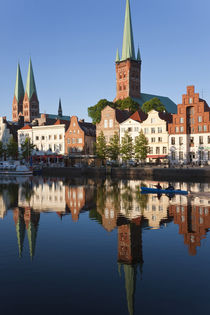 Old town and River Trave at Lubeck, Schleswig-Holstein, Germany by Danita Delimont