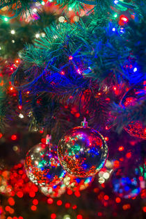 Germany, Berlin, Potsdamer Platz, Christmas Tree detail, evening von Danita Delimont