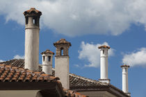 Greece, West Macedonia, Kastoria, Ottoman house, chimney detail von Danita Delimont