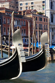 Gondolas on Grand Canal, Venice, Italy by Danita Delimont