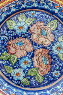 Portugal, Evora, hand painted ceramic plate von Danita Delimont