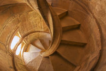 Spiral Stone Staircase in Convento de Cristo by Danita Delimont