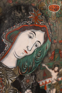 Romania, Transylvania, Sibiel, glass icon of The Virgin Mary von Danita Delimont
