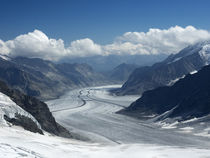 Switzerland, Bern Canton, Jungfraujoch, Aletsch Glacier von Danita Delimont