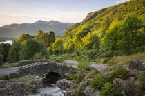 Last rays of sunlight on the mountains above Derwentwater, t... von Danita Delimont