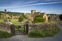 Early morning over the Cotswolds village of Snowshill, Glouc... by Danita Delimont