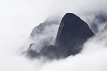 Mountains in fog, Prince Christian Sound, Greenland by Danita Delimont