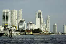 Modern and luxurious Bocagrande beach front of Cartagena, Colombia. by Danita Delimont