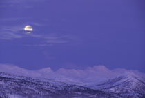 USA, Alaska, Alaska Range, Full Moon, Denali National Park von Danita Delimont