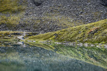 USA, Alaska, Hatchers Pass, Summit Lake. by Danita Delimont